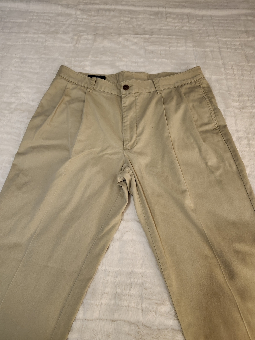 Lincs Men's Cotton Chinos in Beige Waist 36/30